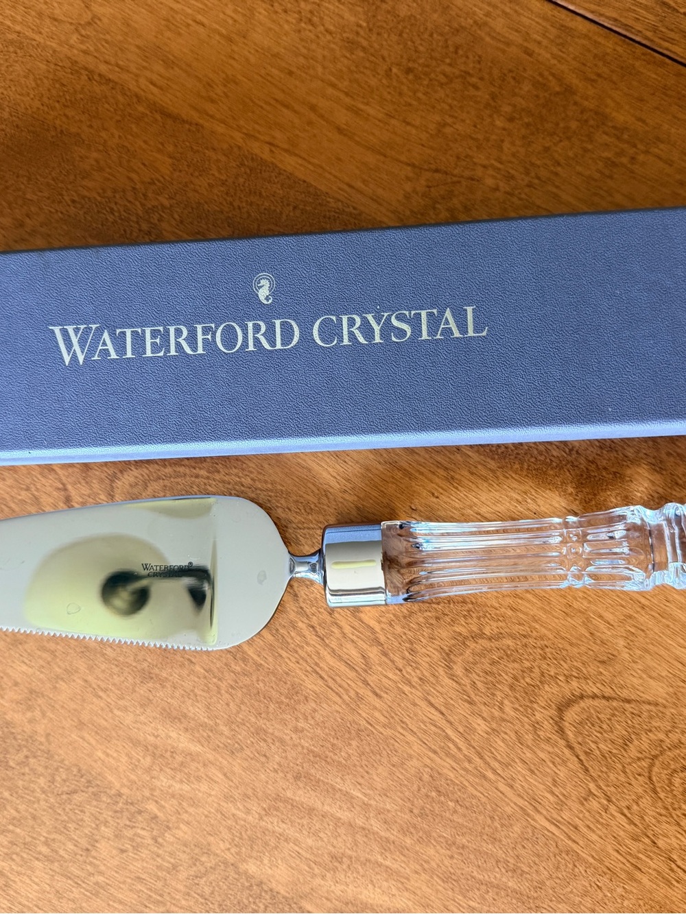 Waterford Crystal Lismore Cake Knife Server With Original Box